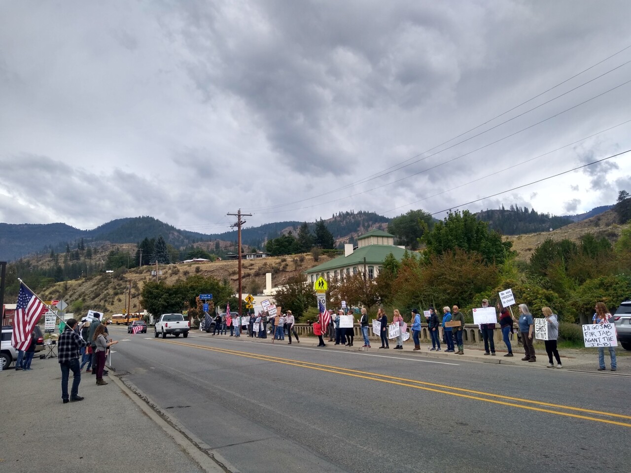 World Wide Rally for Freedom in Twisp, WA. Photo by C. Creighton.