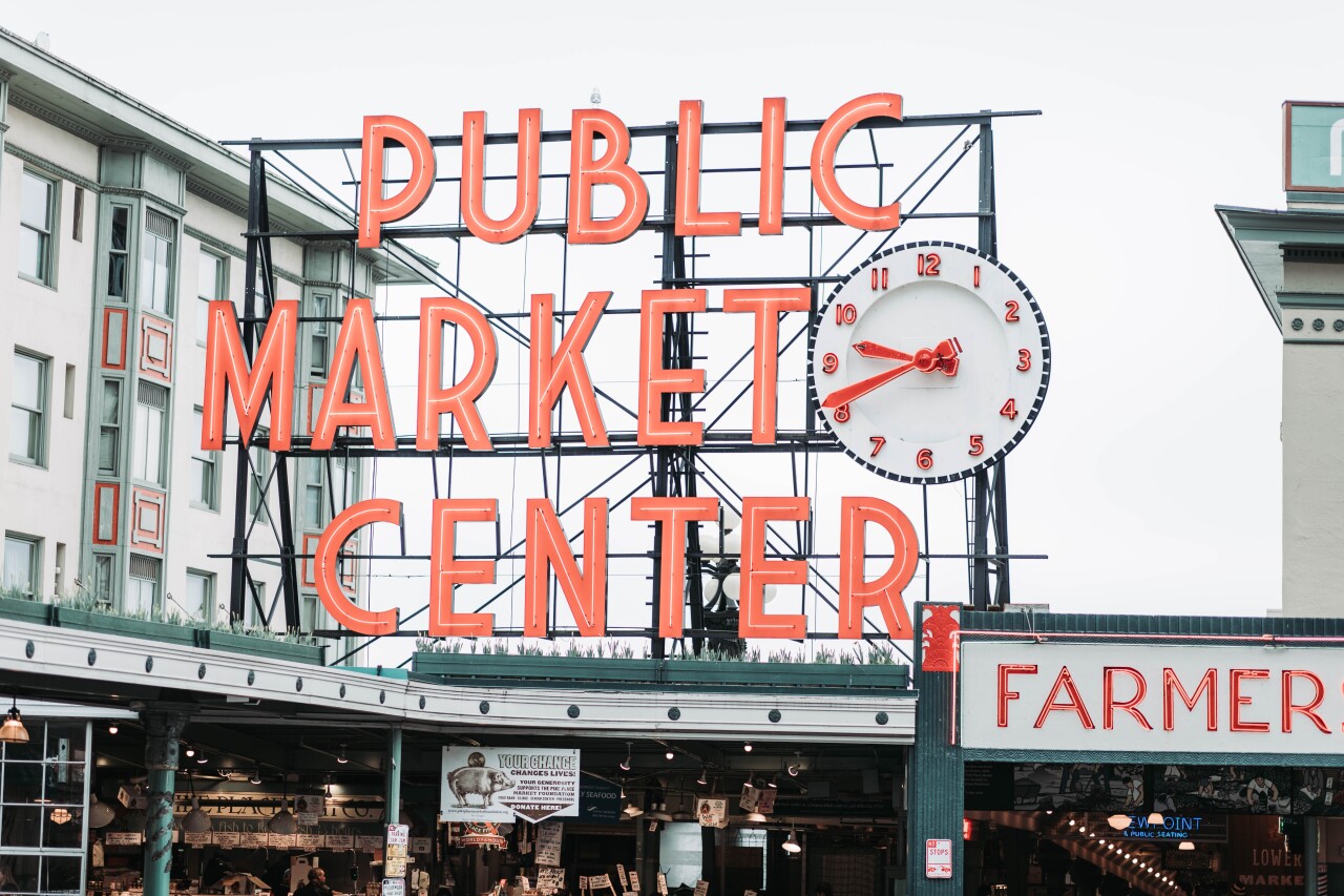 Public Market Sign - Seattle